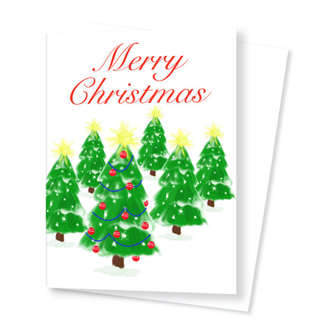 'Christmas Trees' Card