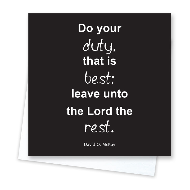Quotable Quotes - Work and Trust Card