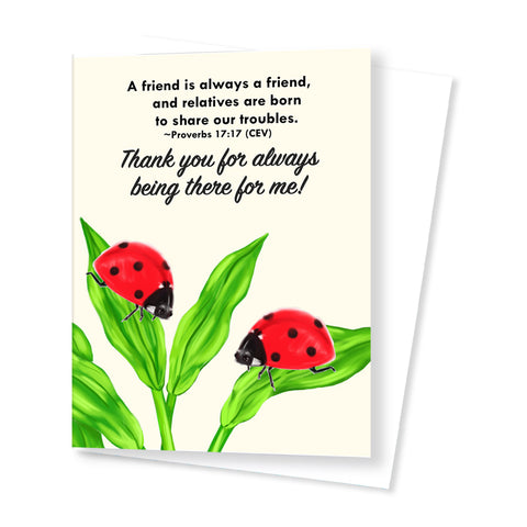 Thank You Card (Ladybird)