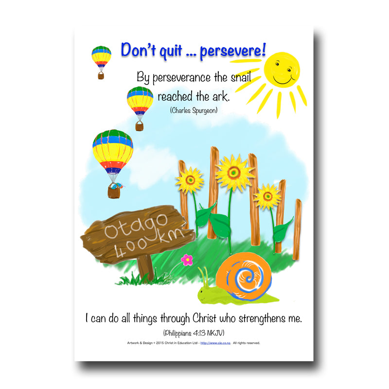 Perseverance Poster - NKJV