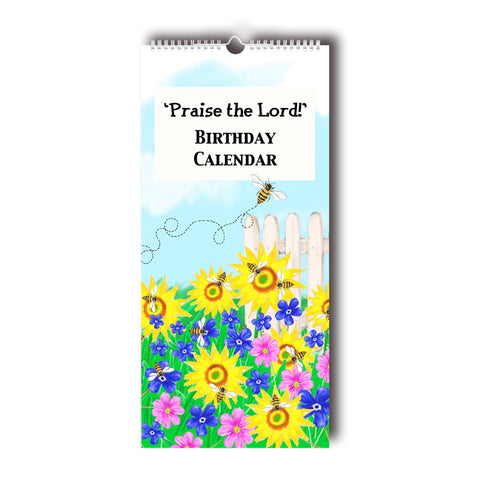 'Praise the Lord' Perpetual Birthday Calendar