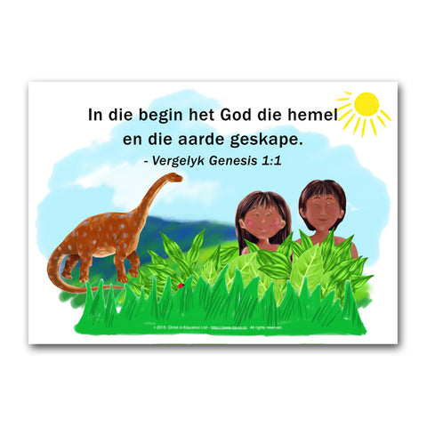 Afrikaans Poster on Creation