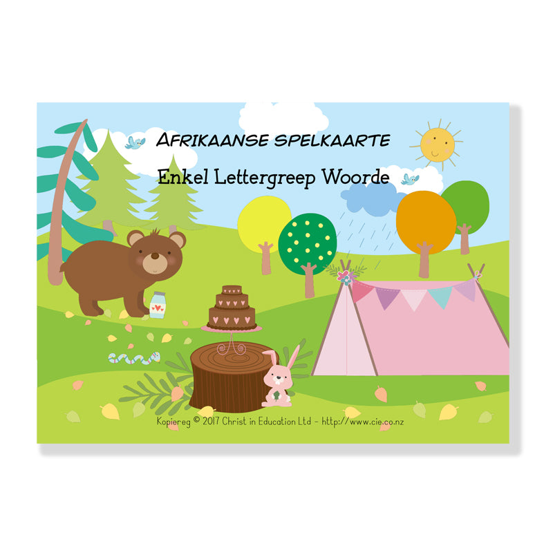 Afrikaans Spelling Cards - One Syllable