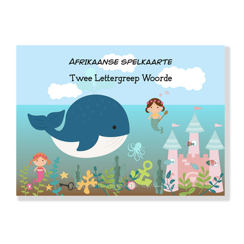 Afrikaans Spelling Cards - Two Syllable