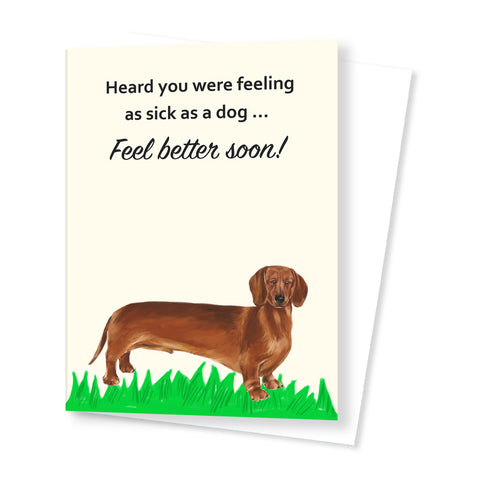 'Dog' Get Well Soon Card