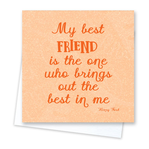 Best Friend Card