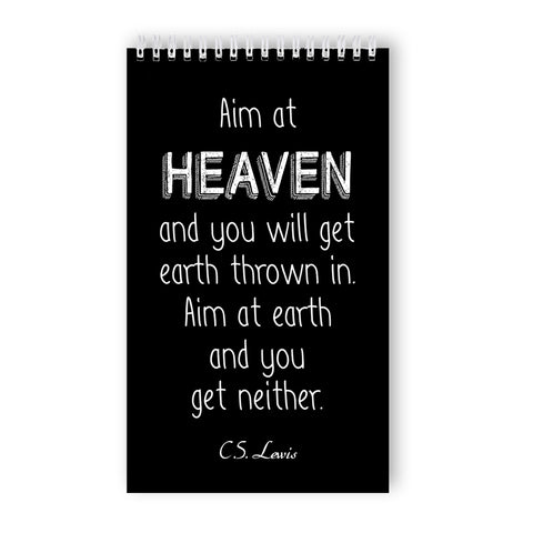 Ring-bound 'Heaven' Notebook - 50 Unlined Pages