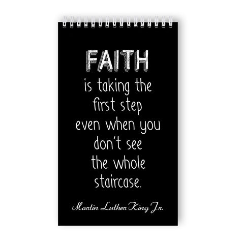 Ring-bound 'Faith' Notebook - 50 Unlined Pages