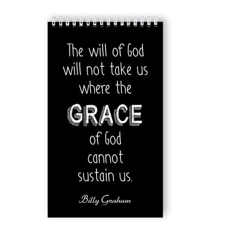 Ring-bound 'God's Grace' Notebook - 50 Unlined Pages