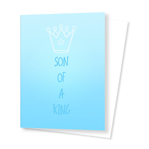 'Son of a King' Card - Blue