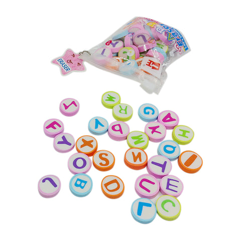 Colourful Alphabet Eraser Pack
